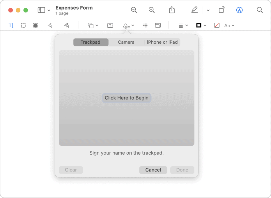 sign pdf on mac - preview