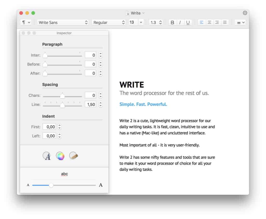 write for mac