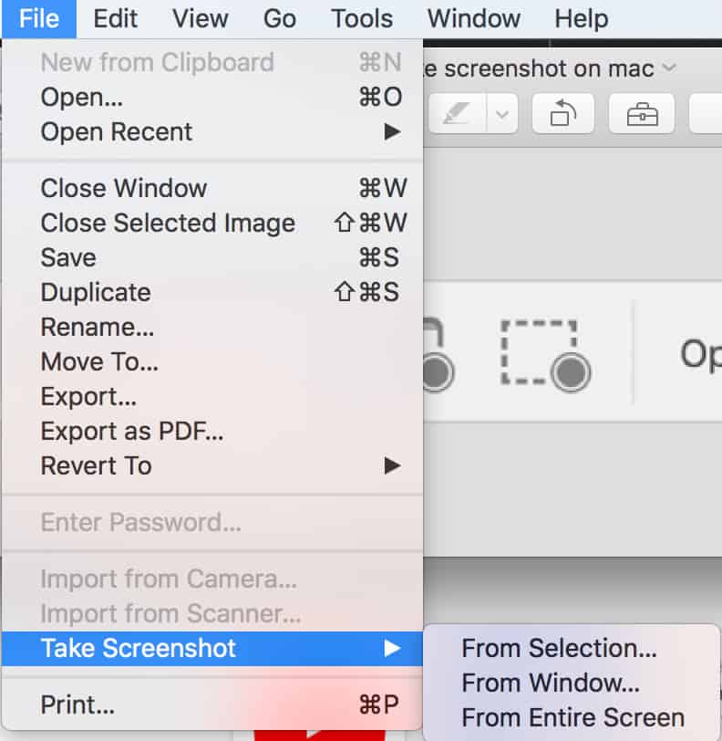 screenshot preview mac
