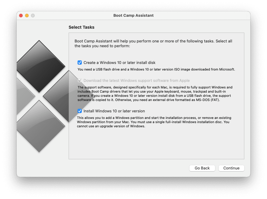 windows 11 mac boot camp create install disk