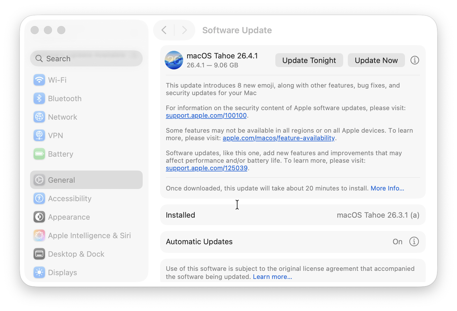 update available for macos