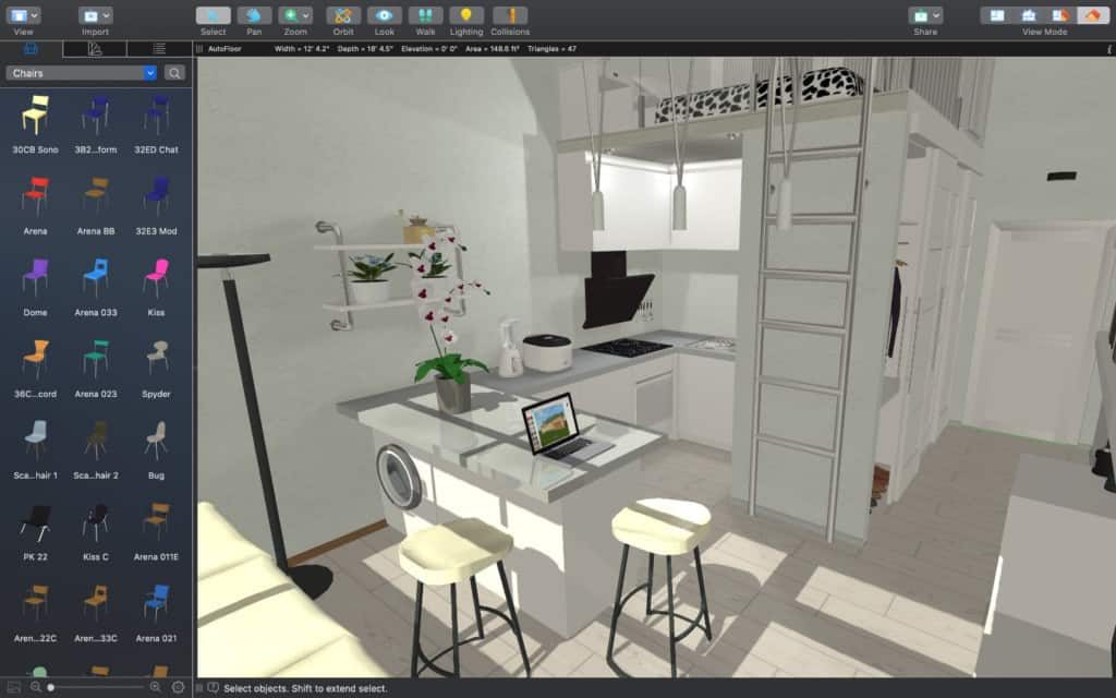 container interior design - live home 3d