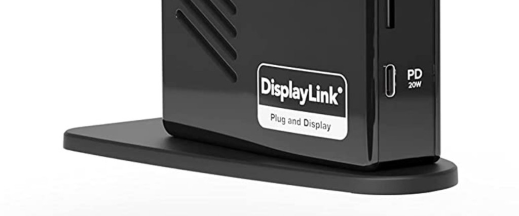 displaylink logo on docking station