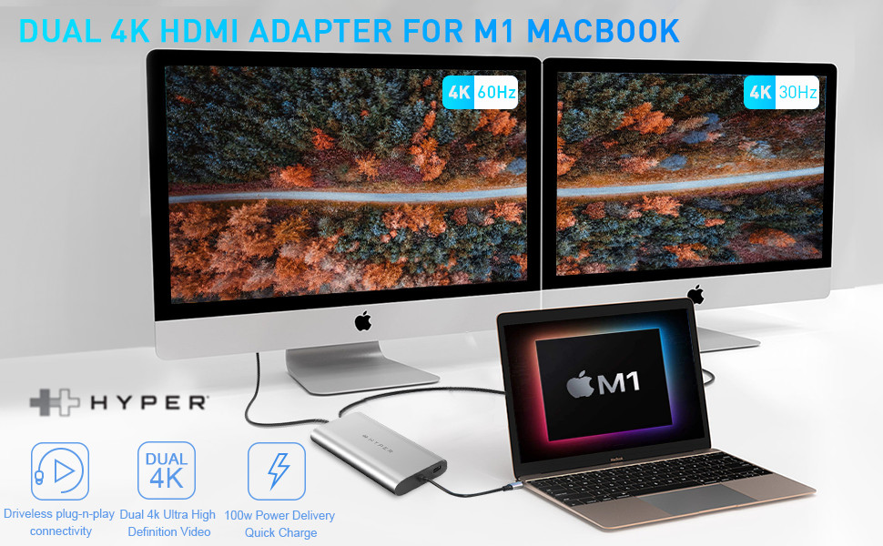 hyperdrive hdmi adapter m1 mac