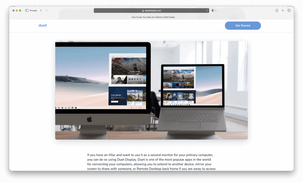 duet display imac mac