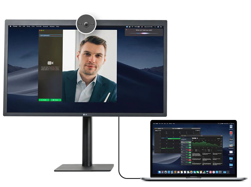 lg 5k 27 inch ultrafine - webcam