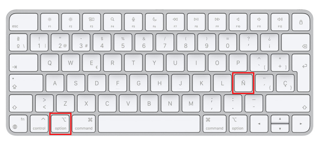 tilde on mac spanish keyboard
