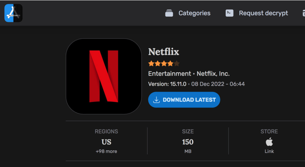 netflix download ipa playcover