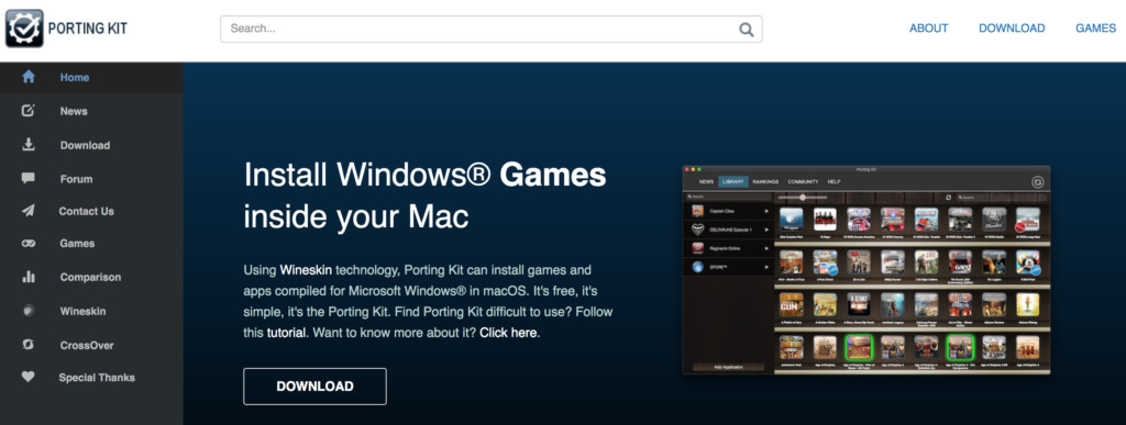 play pc games on mac - porting kit