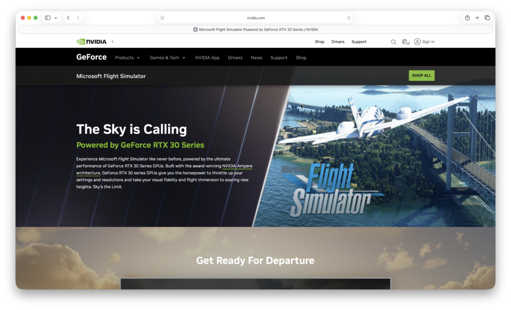 geforce now microsoft flight sim