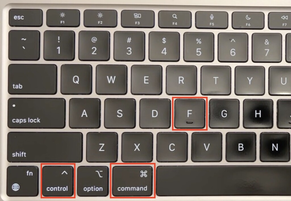 Split Screen - Keyboard Shortcut ctrl - cmd - f