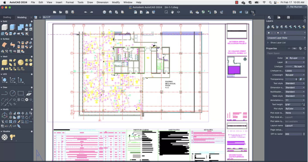 autocad 2024 for mac - interface