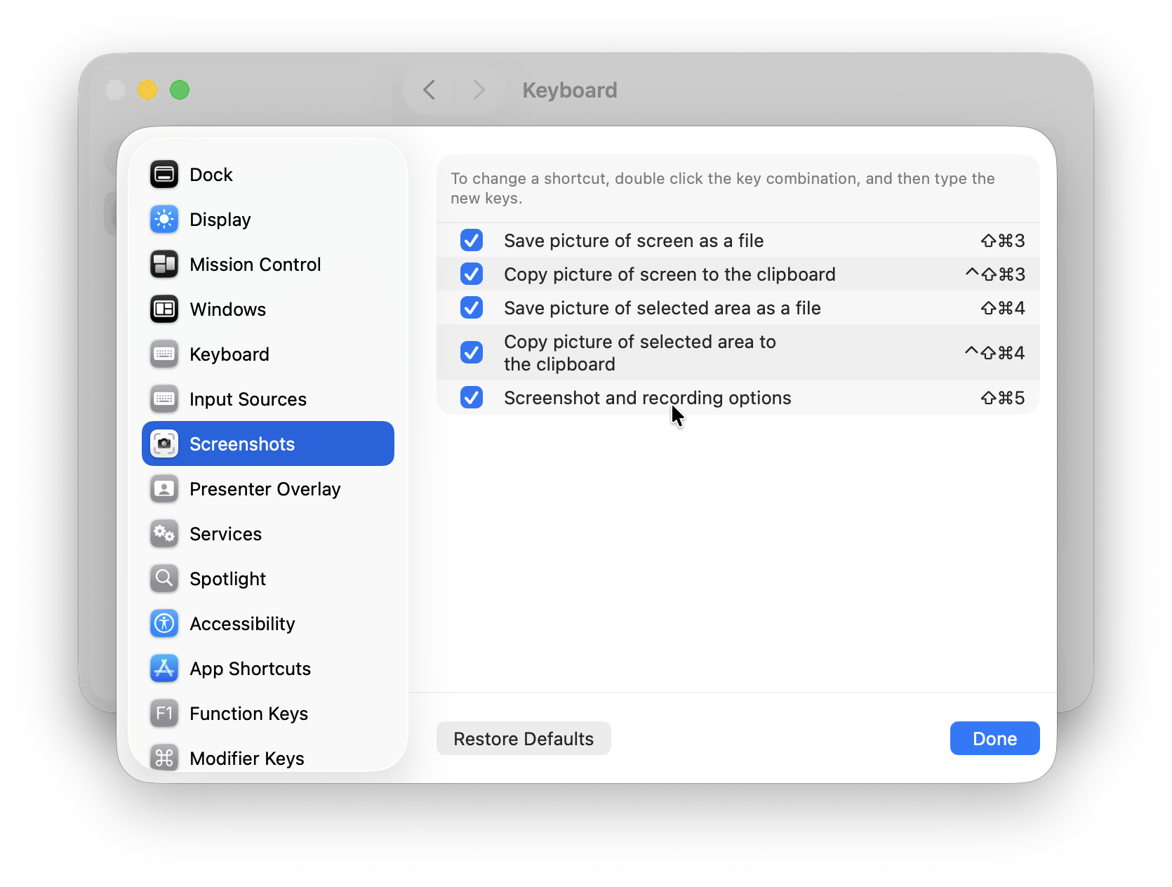 customize keyboard shortcuts mac