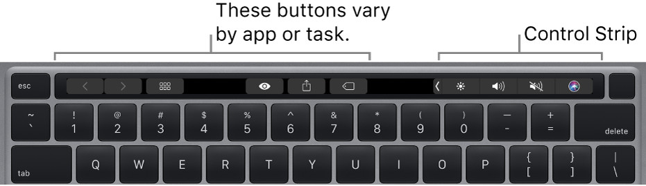 take screenshot mac touch bar