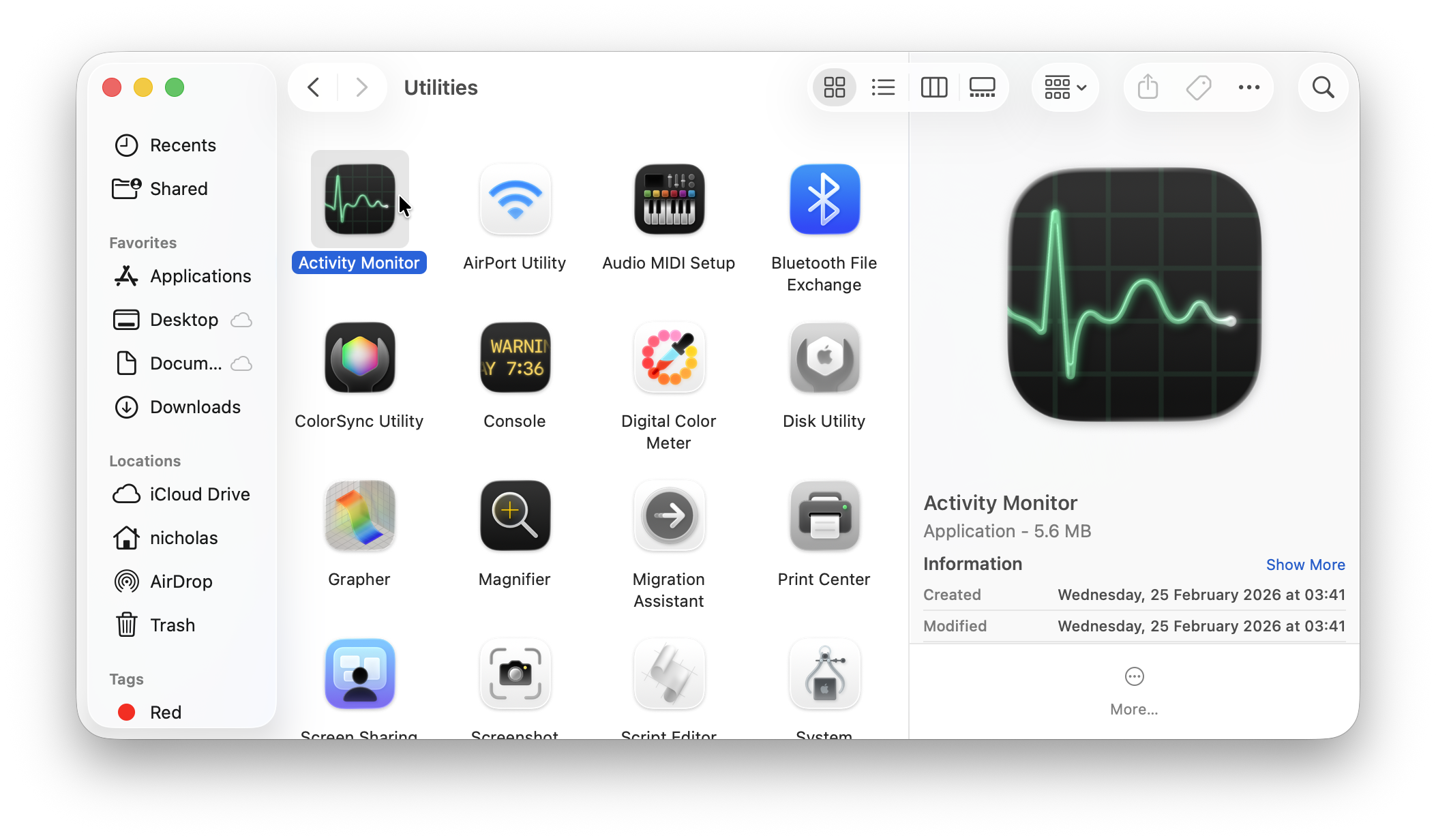 open activity monitor on mac