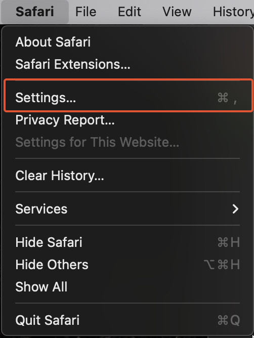 How to clear cache in safari 2