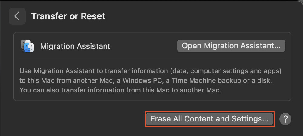 How to factory reset a mac with t2 chip 5