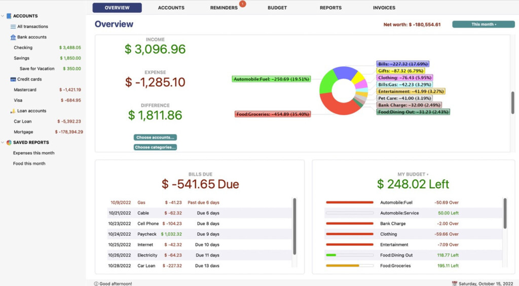 desktop personal finance software mac - moneyspire