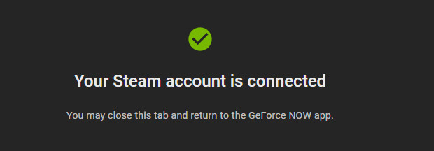 steam connected to geforce now
