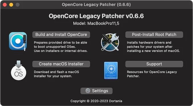 opencore legacy patcher sonoma