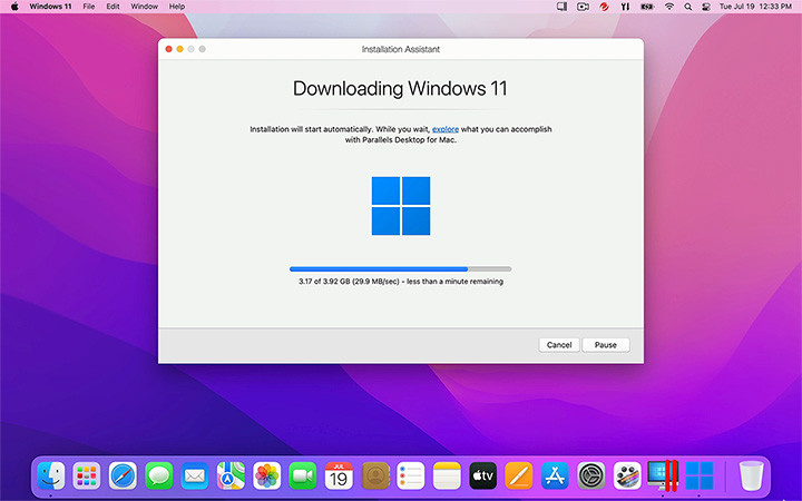 parallels downloading windows 11 on m1 and m2 mac