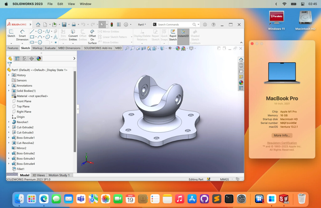 solidworks on mac m1 m2