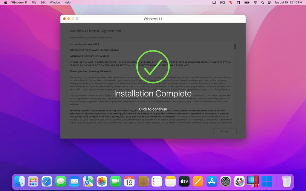 windows 11 install complete m1 m2 mac