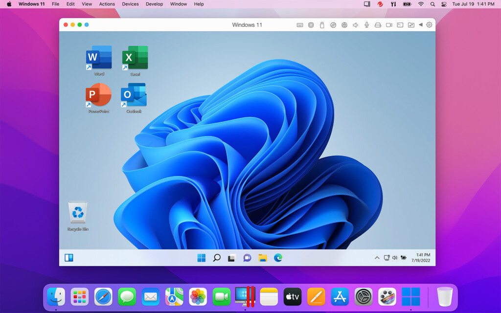 windows 11 installed on apple silicon m1 and m2 mac parallels