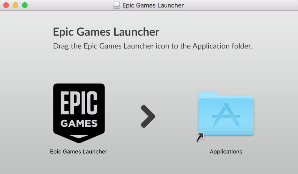 epic games launcher applications folder