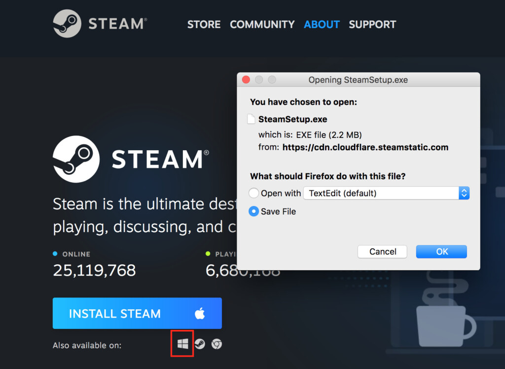 steam windows exe download
