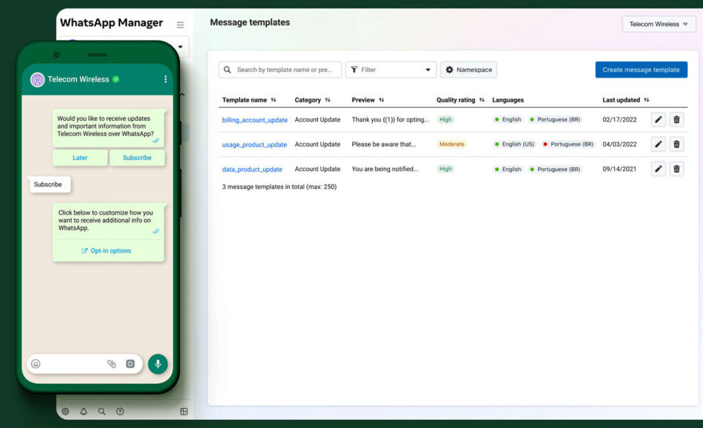whatsapp for business web