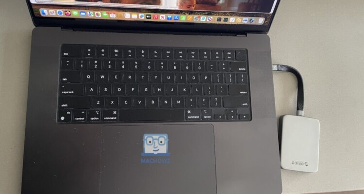 orico k20 connected to mac usb-c - thunderbolt