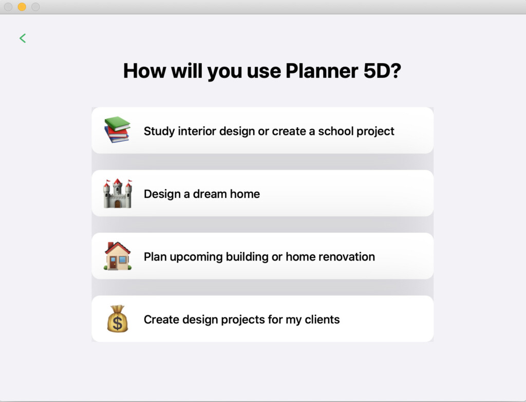 planner 5d use scenarios