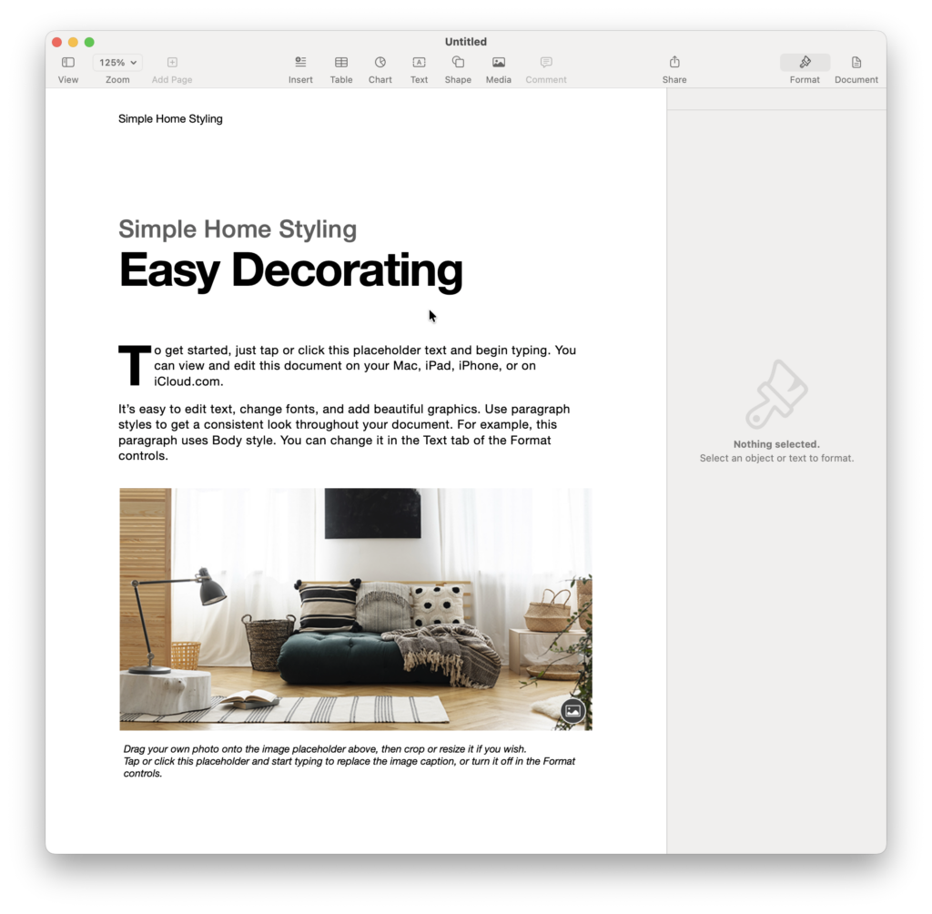 apple pages mac