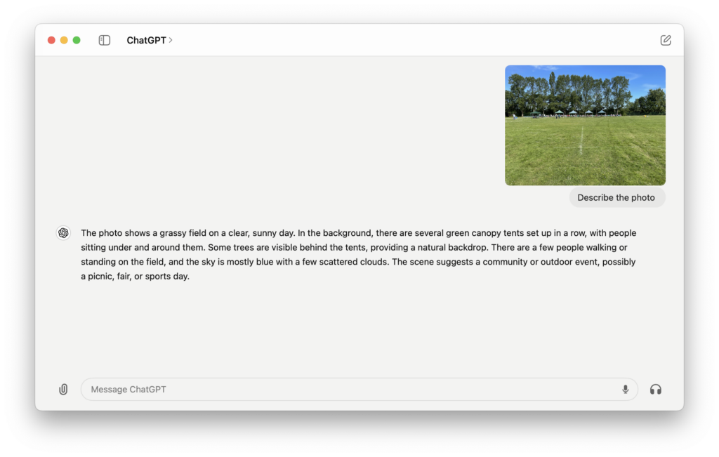 chatgpt for mac describe photo