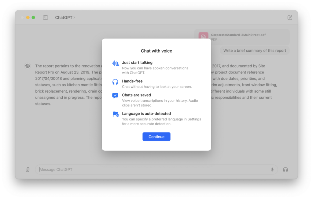 chatgpt for mac voice commands chatgpt 4