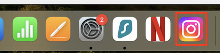 instagram app mac dock