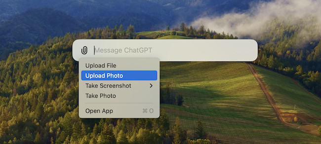 upload photo chatgpt for mac