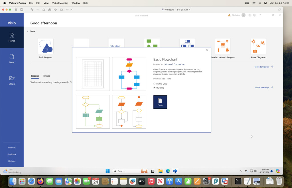 visio on an apple silicon mac