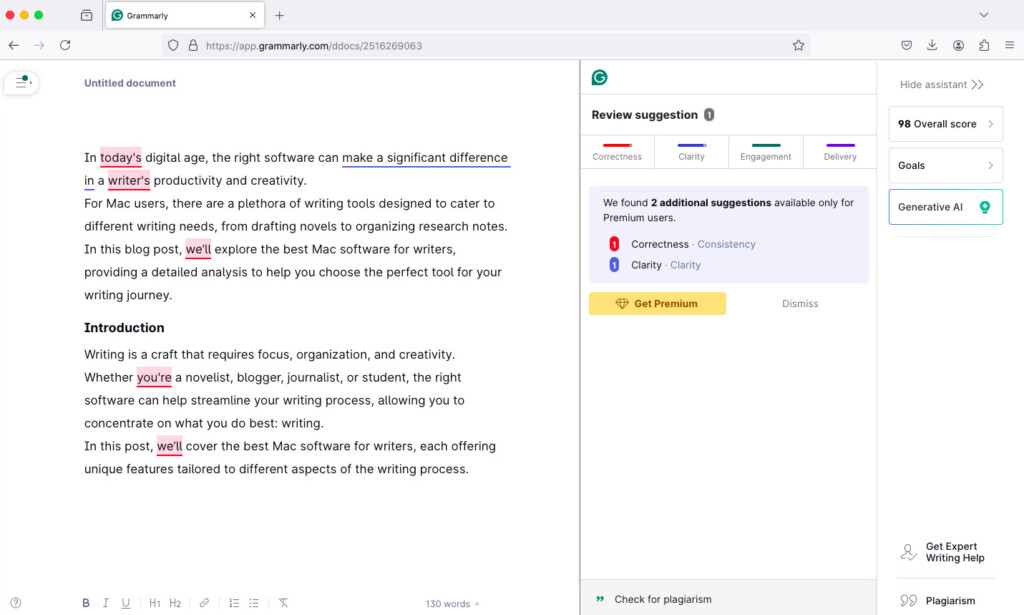 grammarly software for writers