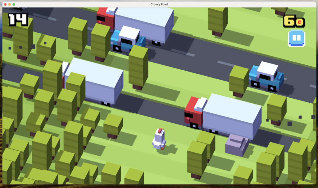 crossy road on mac with playcover