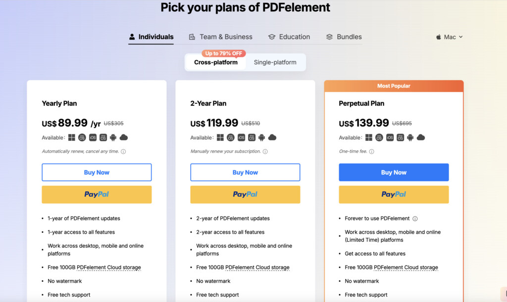 pdf element pricing