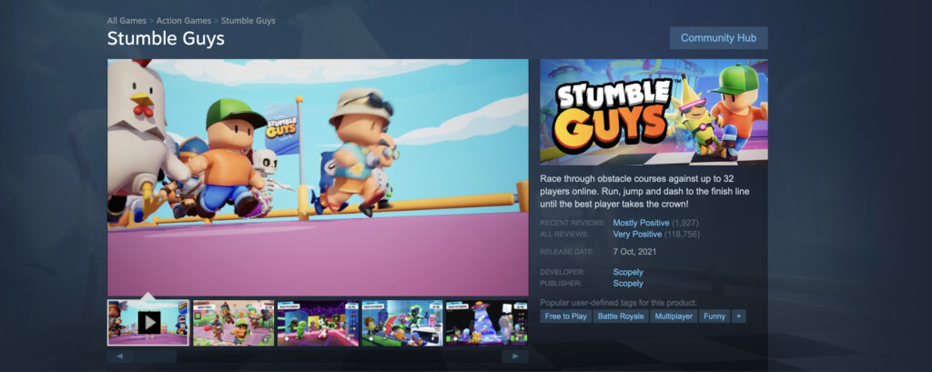 stumble guys steam