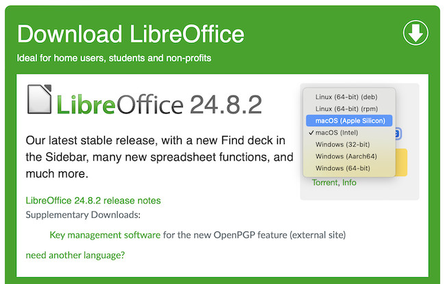 download libreoffice mac