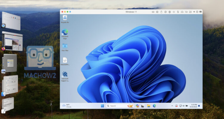 parallels windowed mode