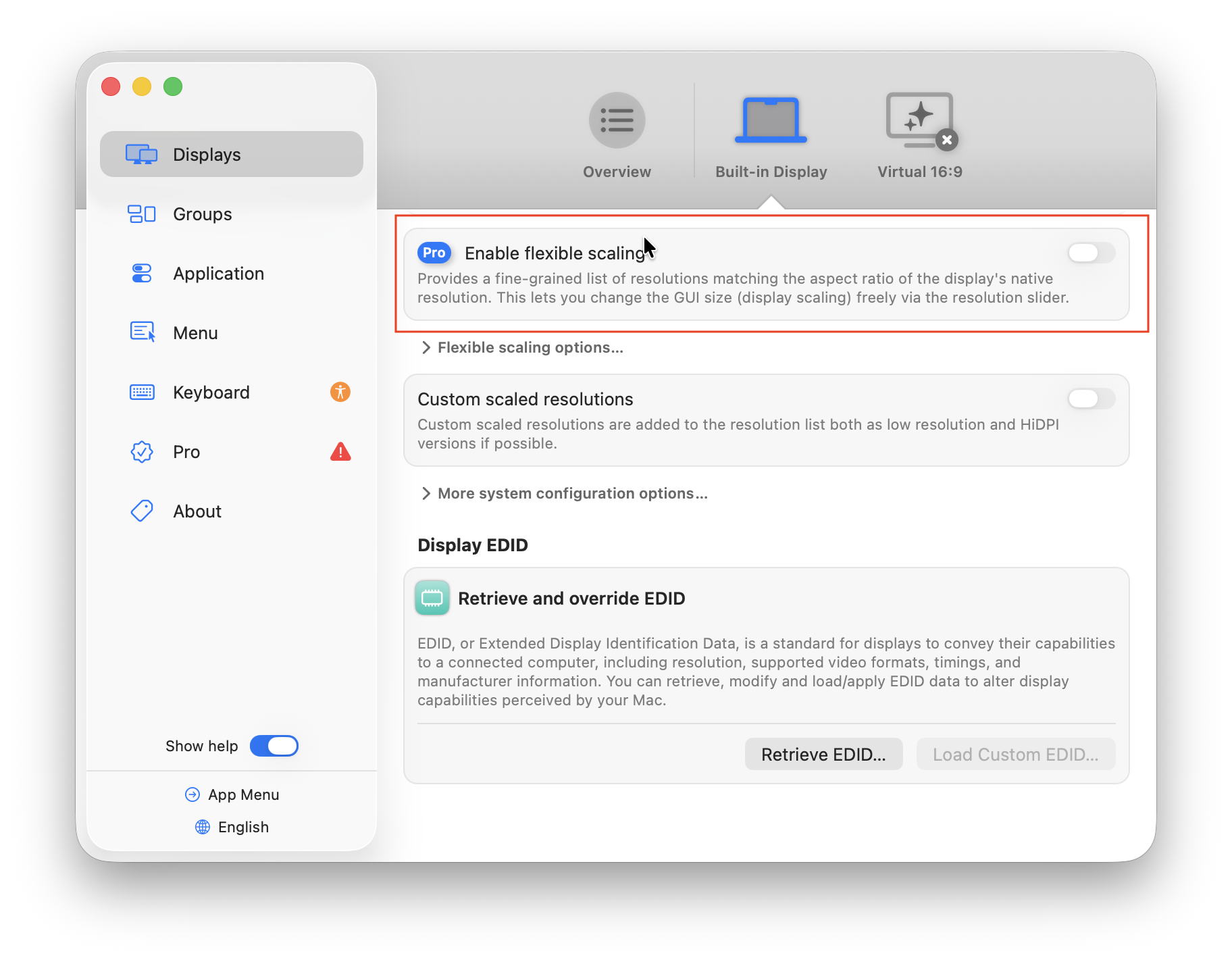 enable flexible scaling