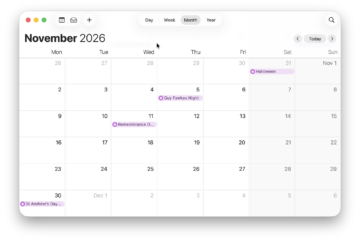apple calendar on mac
