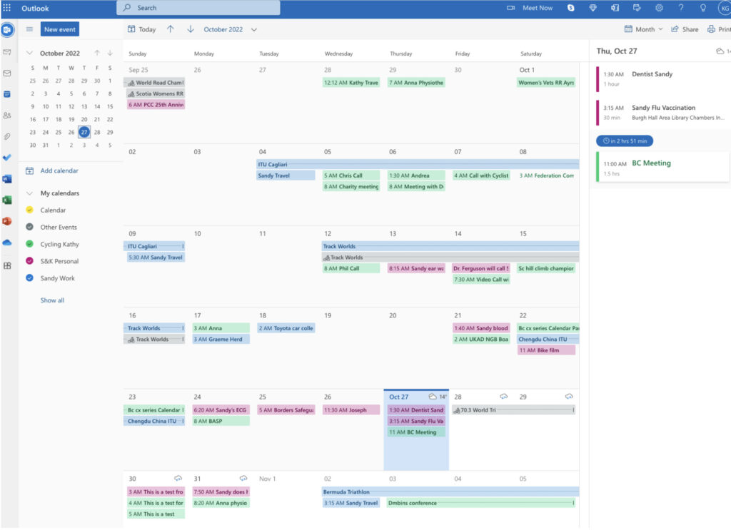 outlook calendar mac