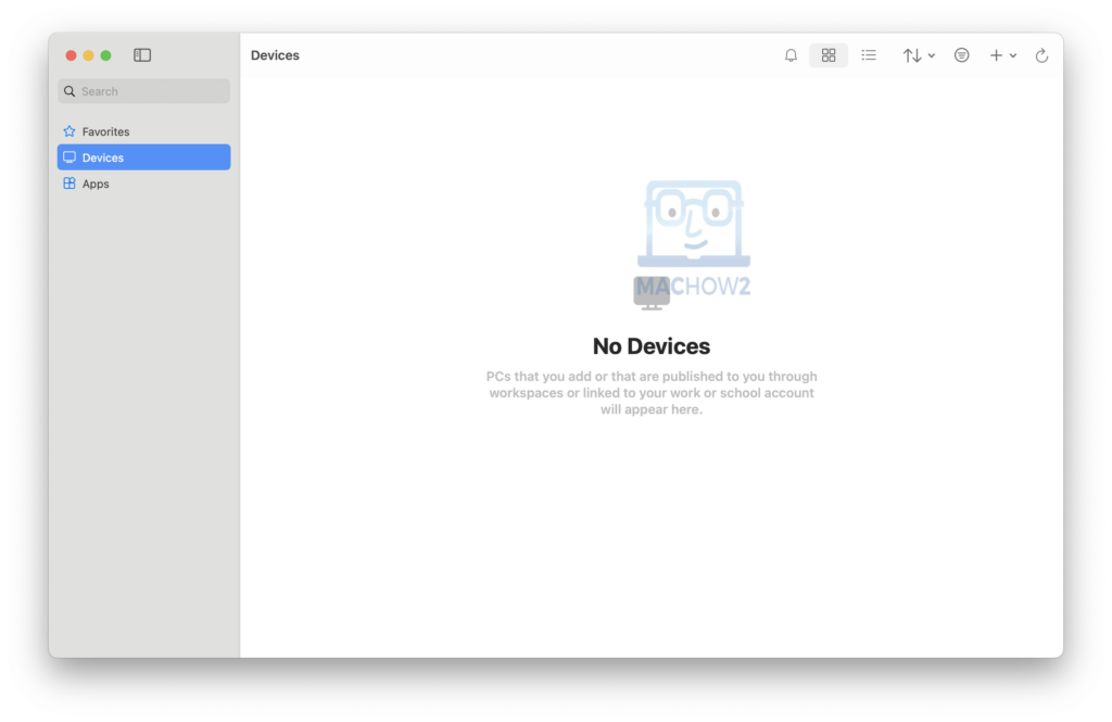 device list windows app for mac