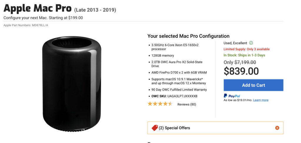 refurbished mac pro maxed out